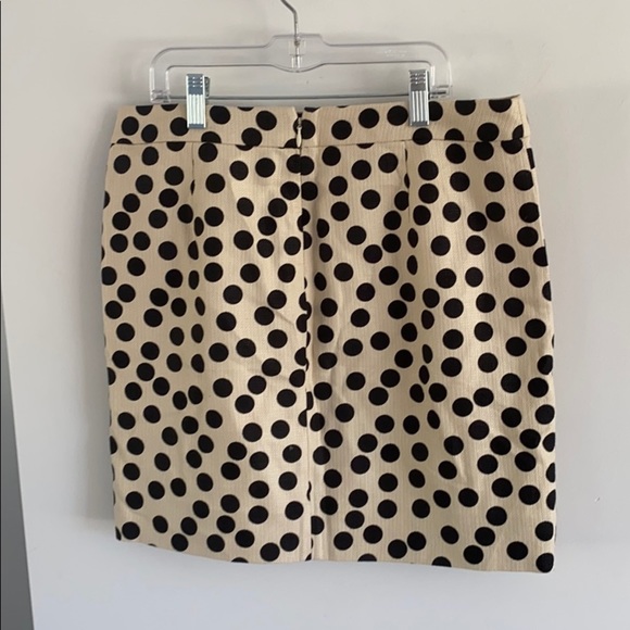 J. CREW cotton polka dot mini skirt 4 lined - Picture 4 of 5
